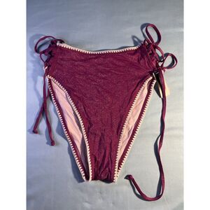NWT Victoria's Secret Shimmer Pink Swim Bottoms